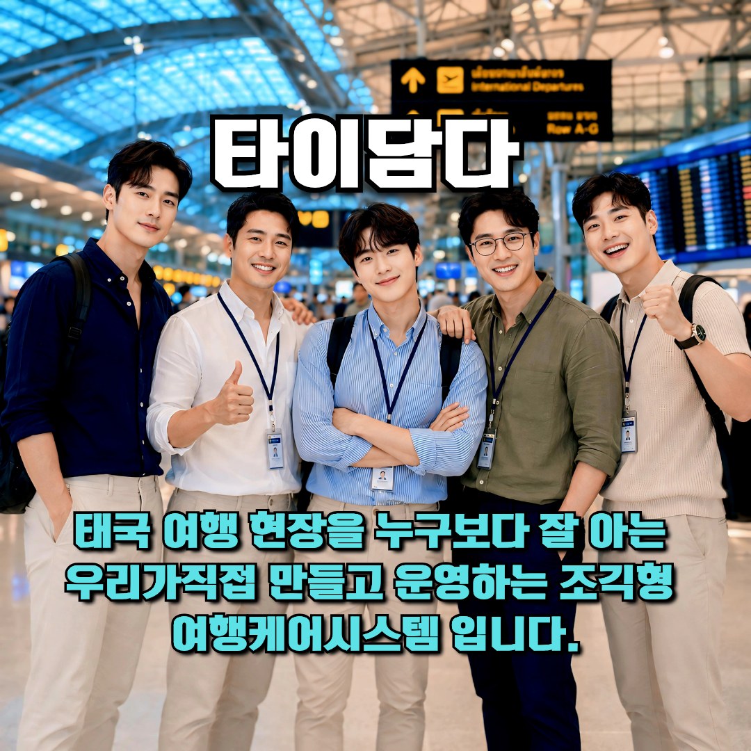 타이담다 회사소개 한국인 가이드 운영팀 이미지
